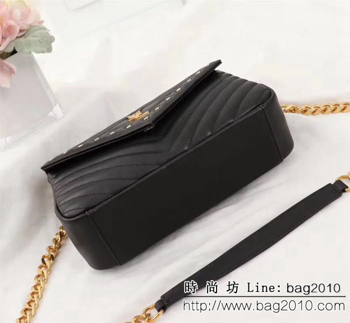 YSL聖羅蘭 新款爆賣款 小牛皮 鏈條郵差包 可手提肩背 26603-1 YAS1203